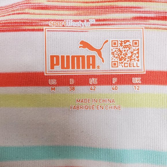 Puma Stripe White Top - Picture 4 of 7